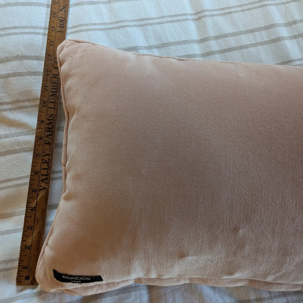 magashoni home pink toile throw accent pillow